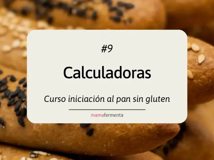 Curso de iniciación al pan sin gluten 9 Calculadoras.