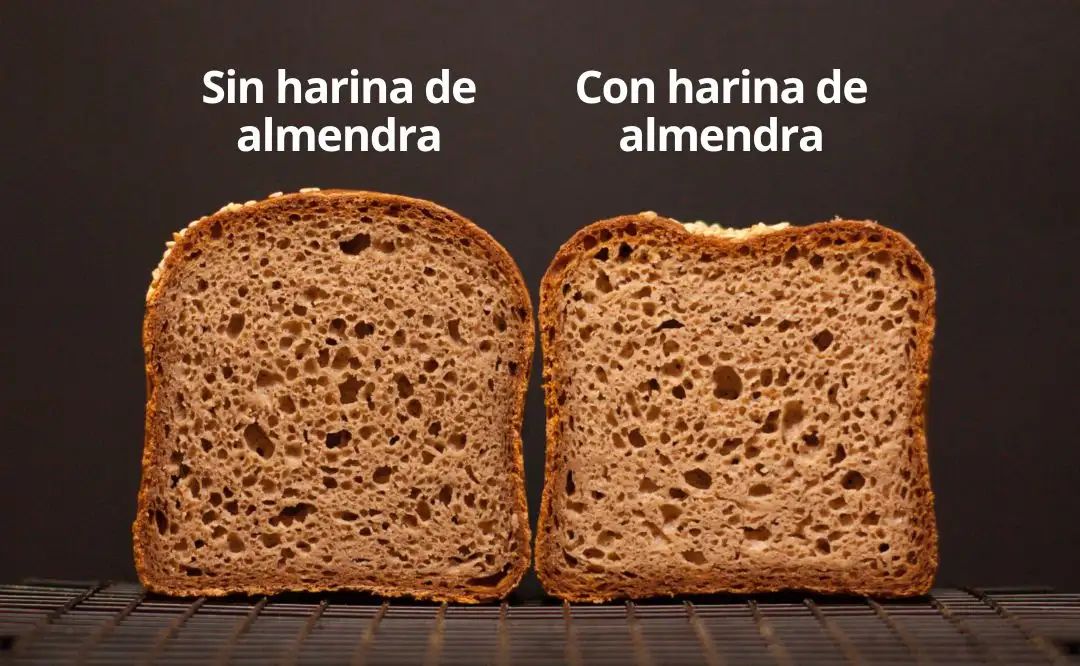 Pan sin gluten con harina de almendra.