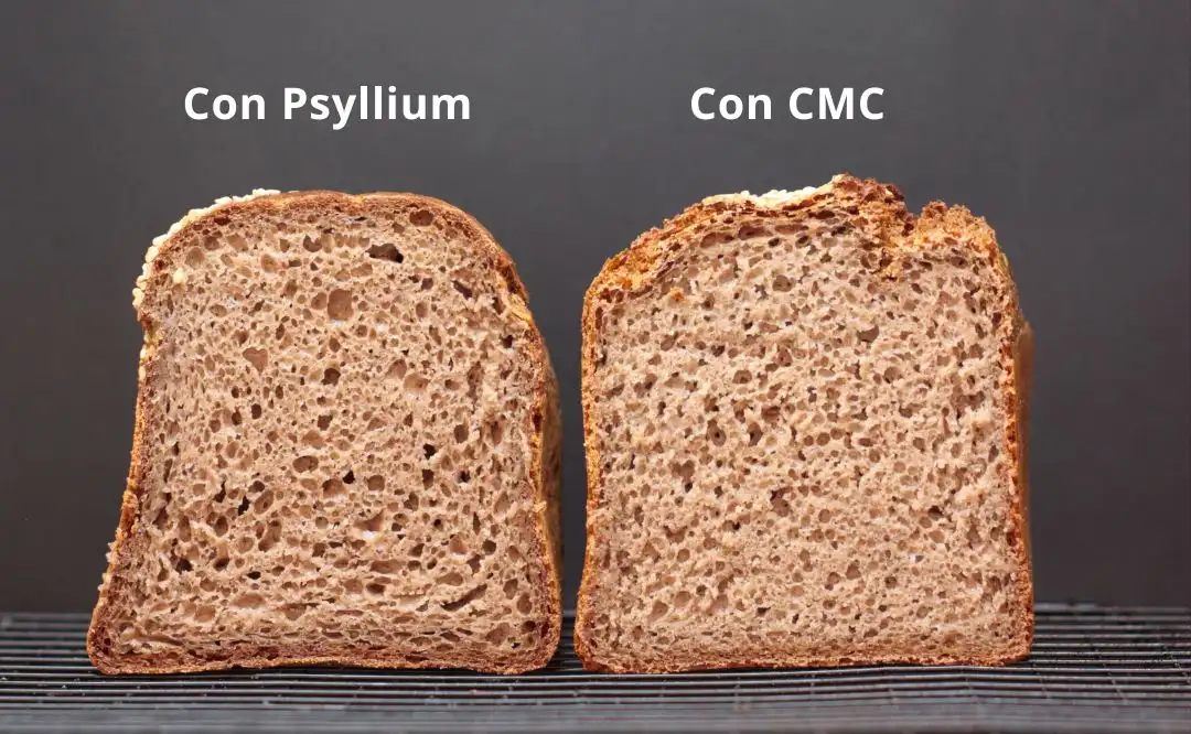 Pan sin gluten con CMC y psyllium